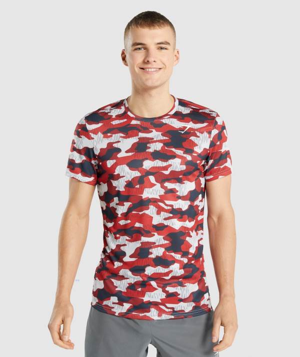 Panske Tricka Gymshark Arrival Červené | VE6741023